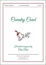 Coventry Carol Handbell sheet music cover